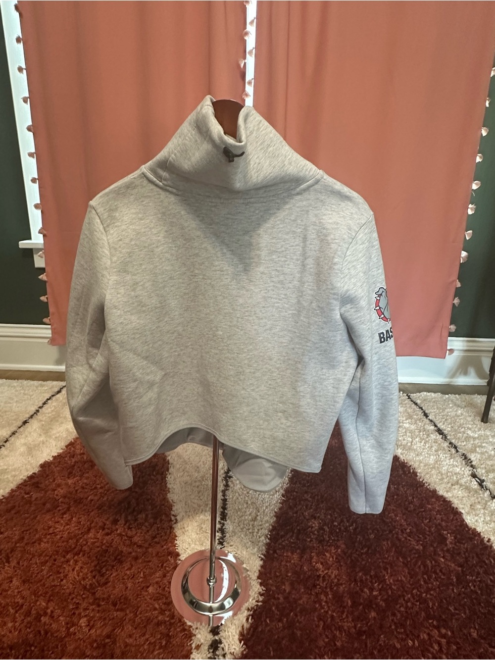 Nike Dri Fit Team Cropped Woman’s sweatshirt Gonzaga Baseball